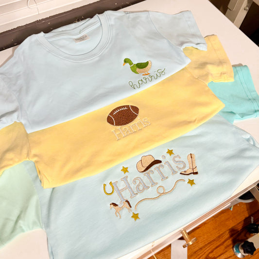 Boys mystery embroidery tee bundle (pack of 3)